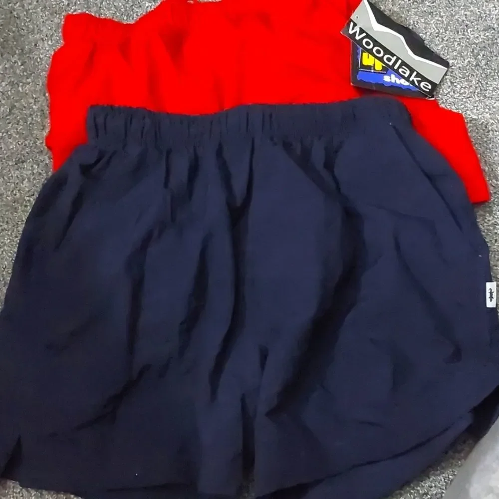 NWT Woodlake Sport Shorts Red & Blue - Picture 1 of 9
